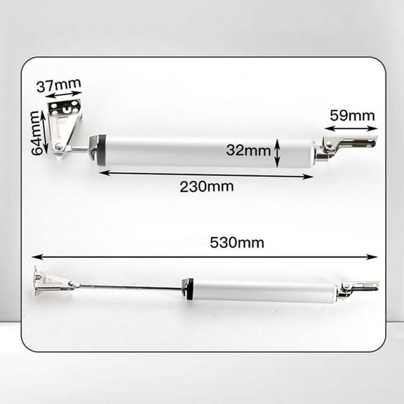Hometravel Adjustable Pneumatic Door Closer, Self-Closing Mechanism for Screen Doors, Smooth Control for Home Office