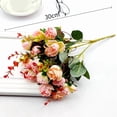 thumbnail image 1 of Hometravel Artificial Rose Flower Bouquet, Single Stem Silk Flowers, Faux Rose Stems for Vase Arrangement Bedroom Dining Room Table Decor, 1 of 1
