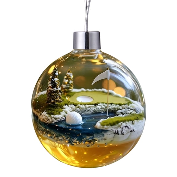 Hometravel Athletic Style Christmas Ball Ornaments, Sports Theme Holiday Tree Decor, Collection of Themed Ornaments for Festive Seasonal Display