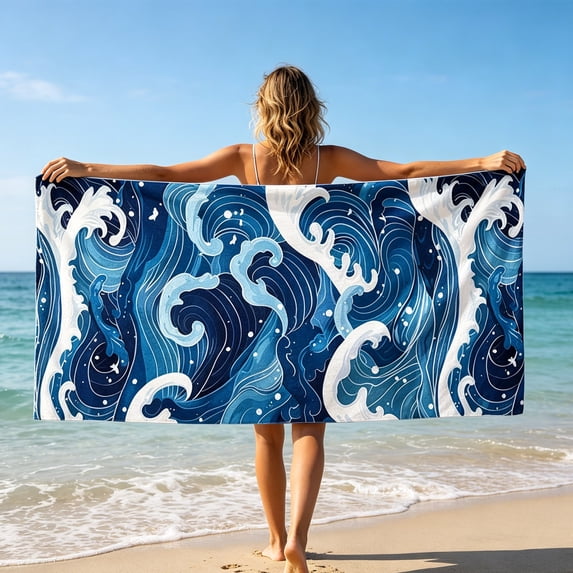 Hometravel Beach Towel Bag 2 in 1, Sand Resistant Microfiber Wearable Blanket Backpack, Quick Dry Towel Backpack for Camping Travel Swim