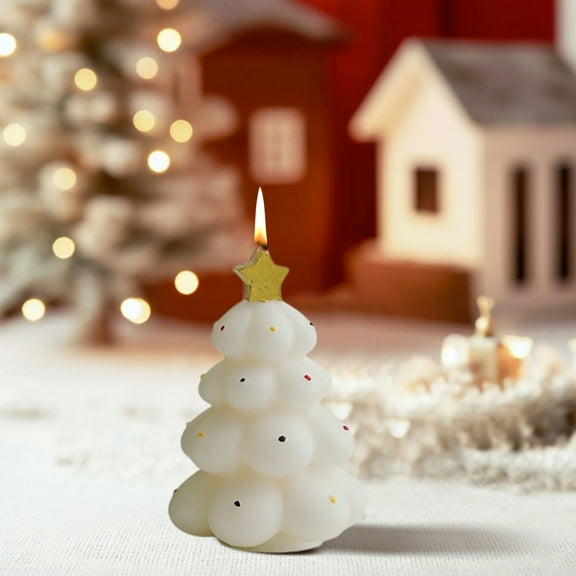 Hometravel Bubble Christmas Tree Candle, Handmade Scented Aromatherapy Candle, Simulation Tree Candle for Home Decor, Ambiance