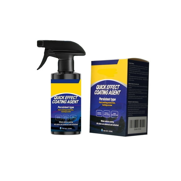Hometravel Car Paint Coating Agent Spray, Nano Ceramic Quick Detailer for High Gloss Finish, 120ml Hand Application for Water Beading, Scratch Resistance, Auto Detailing