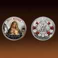 thumbnail image 1 of Hometravel Catholic Holy Coin, Resurrection of Christ Commemorative Metal Coin in Gold Tone, Religious Keepsake for Collection, Gift, and Spiritual Display, 1 of 2