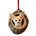 thumbnail image 1 of Hometravel Christmas Animal Pendant, Acrylic Tree Hole Shape Ornament, Festive Forest Creature Decor for Xmas Tree, HOME, Seasonal Celebration, 1 of 5