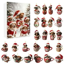 Hometravel Christmas Countdown Calendar 2025, Cute Acrylic Holiday Decoration with Gift Box, Festive Countdown Display for Family, Friends, Seasonal Celebration