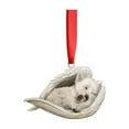 thumbnail image 1 of Hometravel Christmas Dog Ornament, Angel Wing Pet Themed Tree Pendant, Decorative Animal Shape Christmas Tree Accessory for Holiday Displays, 1 of 1