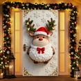 thumbnail image 1 of Hometravel Christmas Door Cover Decoration, Holiday Party Ambiance Background Cloth, Seasonal Door Decor for Home Entryway, 1 of 6