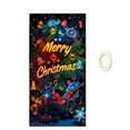 thumbnail image 1 of Hometravel Christmas Fluorescent Door Cover, UV Reactive Width Background Banner, Bright Holiday Decoration for Entryway Display, 1 of 1