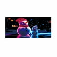 thumbnail image 1 of Hometravel Christmas Fluorescent Garage Door Cover, UV Reactive Holiday Background Banner, Bright Outdoor Decoration for Seasonal Display, 1 of 2