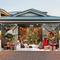 thumbnail image 1 of Hometravel Christmas Garage Background Cloth, Festive Photography Prop Backdrop, Seasonal Hanging Fabric for Photo Shoots, Holiday Atmosphere Creation, 1 of 6