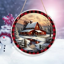 Hometravel Christmas Hanging Door Sign, Festive Holiday Welcome Plaque with Saying, Decorative Wall Hanger for Home, Party, Indoor Seasonal Decor