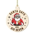thumbnail image 1 of Hometravel Christmas Six Seven Ornaments, Themed Series Hanging Decor Collection, Numerical Design Tree Pendants for Holiday Display, 1 of 6