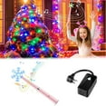 thumbnail image 1 of Hometravel Christmas Tree Light Control Wand, Red White Striped Star Tip Controller, Magic Wand Style Wireless Light Switch for Holiday Decorations, 1 of 6
