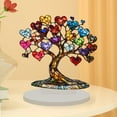 thumbnail image 1 of Hometravel Colorful Tree Ornament with Heart Design, Festival Home Craft Decoration for Seasonal Display, Vibrant Tabletop Accent for Living Room, Gift, Cheer, 1 of 7