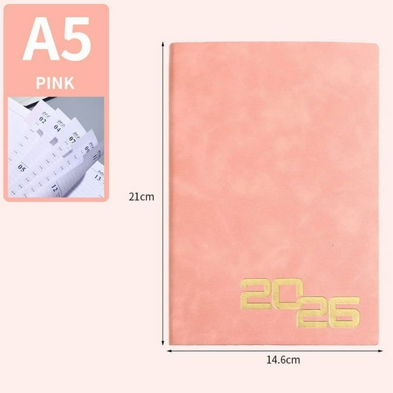 Hometravel Daily Planner Notebook, 365 Day Organization Journal, Productivity Scheduling Book for Personal and Professional Use