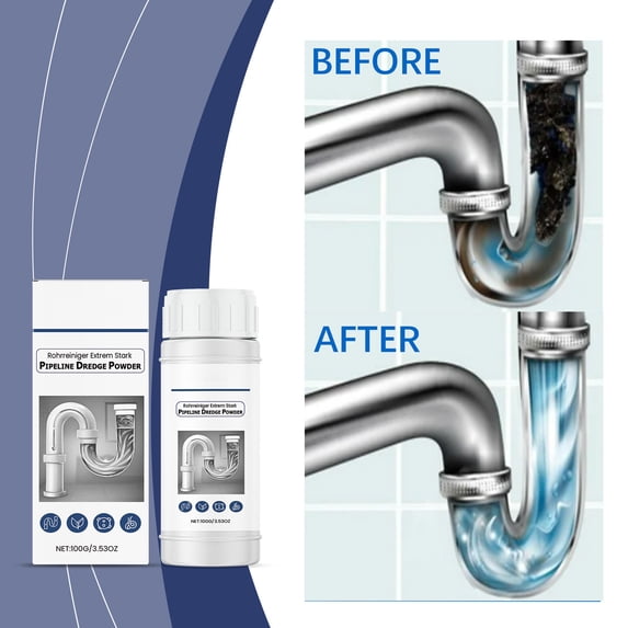 Hometravel Drain Pipe Unclogging Cleaner, Powerful Granules for Hair and Grease Removal, Sewer System Clog Remover for Sink, Tub