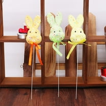 Hometravel Easter Decorations, Colorful Foam Bunny Soft Holiday Ornaments, Cute Decor for Home Garden and Easy Arrangement Display