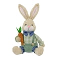 thumbnail image 1 of Hometravel Easter Gnome Doll Decoration, Sitting Figure Holding Radish Ornament, Cute Home and Party Decor for Table, Shelf, and Spring Holiday Festive Display, 1 of 2