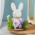 thumbnail image 1 of Hometravel Easter Wooden Ornaments, Rabbits and Eggs Bucolic Style Desktop Decoration, Vintage Home Decor for Spring and Holiday, 1 of 6