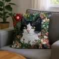 thumbnail image 1 of Hometravel Embroidery Inspired Pillow Cover, Rural Kittens Pattern Decor, Hot Selling Polyester Cushion Case, Charming Home Accent for Sofa and Bed, 1 of 6