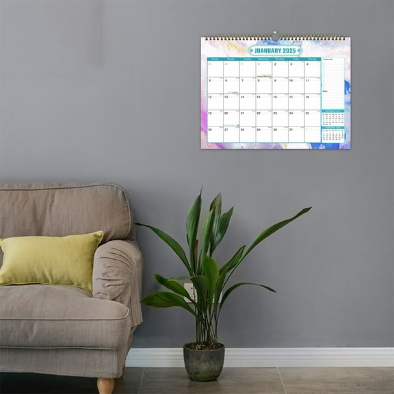 Hometravel English Wall Calendar Notepad, Memo and Trip Planning Calendar with Countdown Designs, Office and Home Wall Organizer for Schedule, Notes