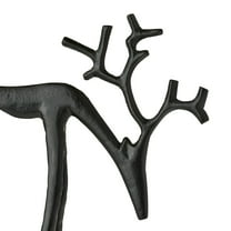 Hometravel European Style Deer Statue, Resin Imitation Metal Animal Decor, Entryway Tabletop Ornament for Living Room, Home Decoration