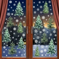 Hometravel Festive Wall Decals, Christmas Design Removable Stickers, Holiday Background Decoration for Living Space, Personal Room