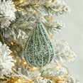 thumbnail image 1 of Hometravel Flocked Christmas Balls, 8cm Green Foam Christmas Tree Ornaments, Multiple Style Holiday Decor Set for Tree, Party, Seasonal Display, 1 of 6