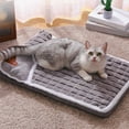 thumbnail image 1 of Hometravel Fluffy Comfort Pet Bed, Soft Plush Pet Pad with Sofa Design, Cozy Sleeping Mat for Cats and Small Dogs in Cages, Beds, Home Use, 1 of 6