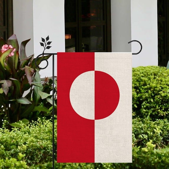 Hometravel Greenland Garden Flag 12x18 Inch, Double Sided Yard Flag for House and Outdoor Decor, Weather Resistant Seasonal Banner for Porch and Garden Display