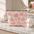 thumbnail image 1 of Hometravel Halloween Zipper Cosmetic Bag, Multi-Pattern Spooky Makeup Pouch, Reusable Canvas Travel Storage Bag for Makeup, Toiletries, Small Accessories Organizer, 1 of 7