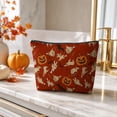 thumbnail image 1 of Hometravel Halloween Zipper Cosmetic Bag, Multi-Pattern Spooky Makeup Pouch, Reusable Canvas Travel Storage Bag for Makeup, Toiletries, Small Accessories Organizer, 1 of 7