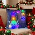 thumbnail image 1 of Hometravel Holiday LED Light Up Pillows, Dual Mode Flashing and Constant Glow, Printed Design Cushions with Integrated Lighting for Seasonal Decor, 1 of 6