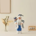 thumbnail image 1 of Hometravel Holiday Santa Figure, 12 Inch Tall Standing Christmas Doll, Seasonal Window Display Decor for Home, Office Celebration, 1 of 6
