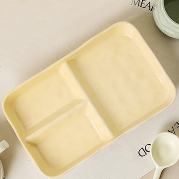 Hometravel Home Delicate Ceramic Dinner Plates Set, Compartmentalized Restaurant Style Dish for Snacks, Elegant Tableware for Dining, Party, Everyday Use