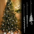 thumbnail image 1 of Hometravel Irregular Icicle Ornament Set, 24-Piece Beaded Christmas Decor Collection, Transparent Hanging Pieces for Tree Decoration, 1 of 7