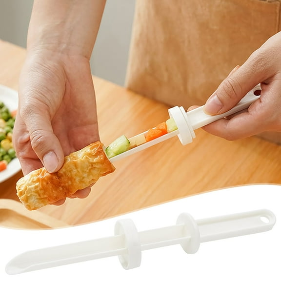 Hometravel Kitchen Food Injector Tool, Core Filling Device for Sausage and Vegetables, Stainless Steel Stuffing Injector for Cooking, Meal Prep, DIY Gourmet