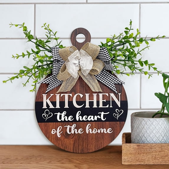 Hometravel Kitchen Home Decor Restaurant Vintage Cutting Board, Wooden Pendant Wall Decoration Sign Hanging, Rustic Design Sign for Culinary Theme Decor