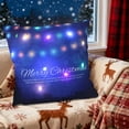 thumbnail image 1 of Hometravel LED Christmas Pillow, Two Mode Switching Flash and Steady Light, Printed Design Sofa Cushion, Holiday Gift for Home Decor, Festive Atmosphere, 1 of 6