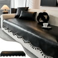 thumbnail image 1 of Hometravel Leather Style Sofa Seat Cover, Waterproof Irregular Shaped Cushion Pad, Non-Slip Furniture Protector for Modern Home Interior Decor, 1 of 9