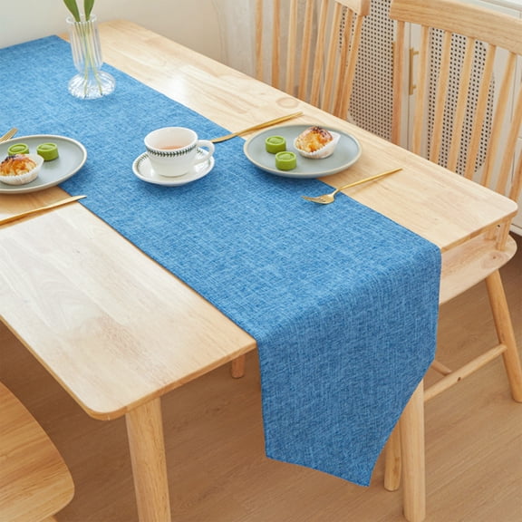 Hometravel Long Sheer Table Runner, Wedding and Party Table Decoration, Plain Table Cover for Dining Table, Event, Celebration, Formal Dinner, Home Decor and Special Occasions