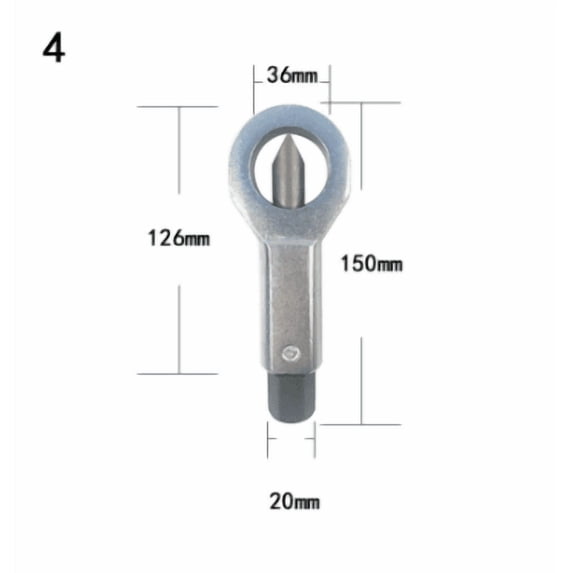 Hometravel Metal Nut Splitter Breaker Tool, Manual Pressure Nut Remover and Extractor, Rusty Nut Cracker and Cap Splitter for Mechanical Repair