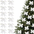 thumbnail image 1 of Hometravel Mini Christmas Ornaments, Small Bow Design Tree Decorations, Delicate Hanging Pieces for Holiday Display and Arrangements, 1 of 8