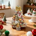 thumbnail image 1 of Hometravel Mini Christmas Tree with Lights, Tabletop Artificial Tree Decor, Home Holiday Decoration with Illumination, Festive Centerpiece for Desk, Shelf Display, 1 of 5