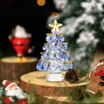 thumbnail image 1 of Hometravel Mini Glass Christmas Tree, Small Winter Figurine for Crafts, Holiday Tabletop Decoration, Delicate Xmas Party Decor Accent, 1 of 6