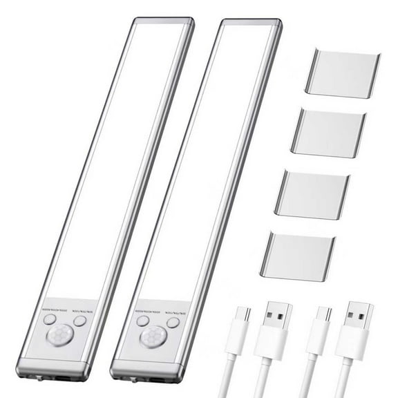 Hometravel Motion Sensor Under Cabinet Light, Dimmable LED Night Light with Mount, 3-Level Brightness Smart Lighting for Kitchen Closet Indoor