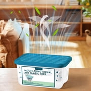 Hometravel Multi-Functional Air Magic Box, Indoor Air Purification and Dust Removal Box with Plant-Based Formula, Power Free Auto Vacuum for Home and Office Use