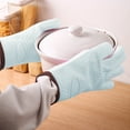 thumbnail image 1 of Hometravel One Pair Baking Gloves, Kitchen Insulation Gloves for Left and Right Hand, High Temperature Resistant Soft Silicone Gloves, 1 of 6