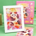 thumbnail image 1 of Hometravel Panda Pattern Jigsaw Puzzle, 108 Piece Adult Puzzle with Cute Design, Challenging Family Activity for Home, Gift, Frame Included for Display, Relaxation, 1 of 7