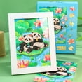 thumbnail image 1 of Hometravel Panda Pattern Jigsaw Puzzle, 108 Piece Adult Puzzle with Cute Design, Challenging Family Activity for Home, Gift, Frame Included for Display, Relaxation, 1 of 6